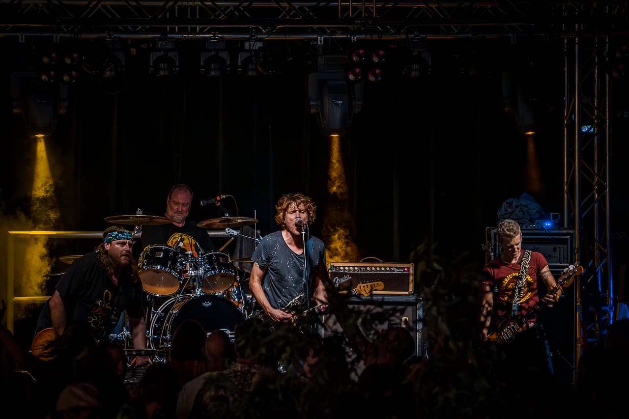 Live band performing on stage