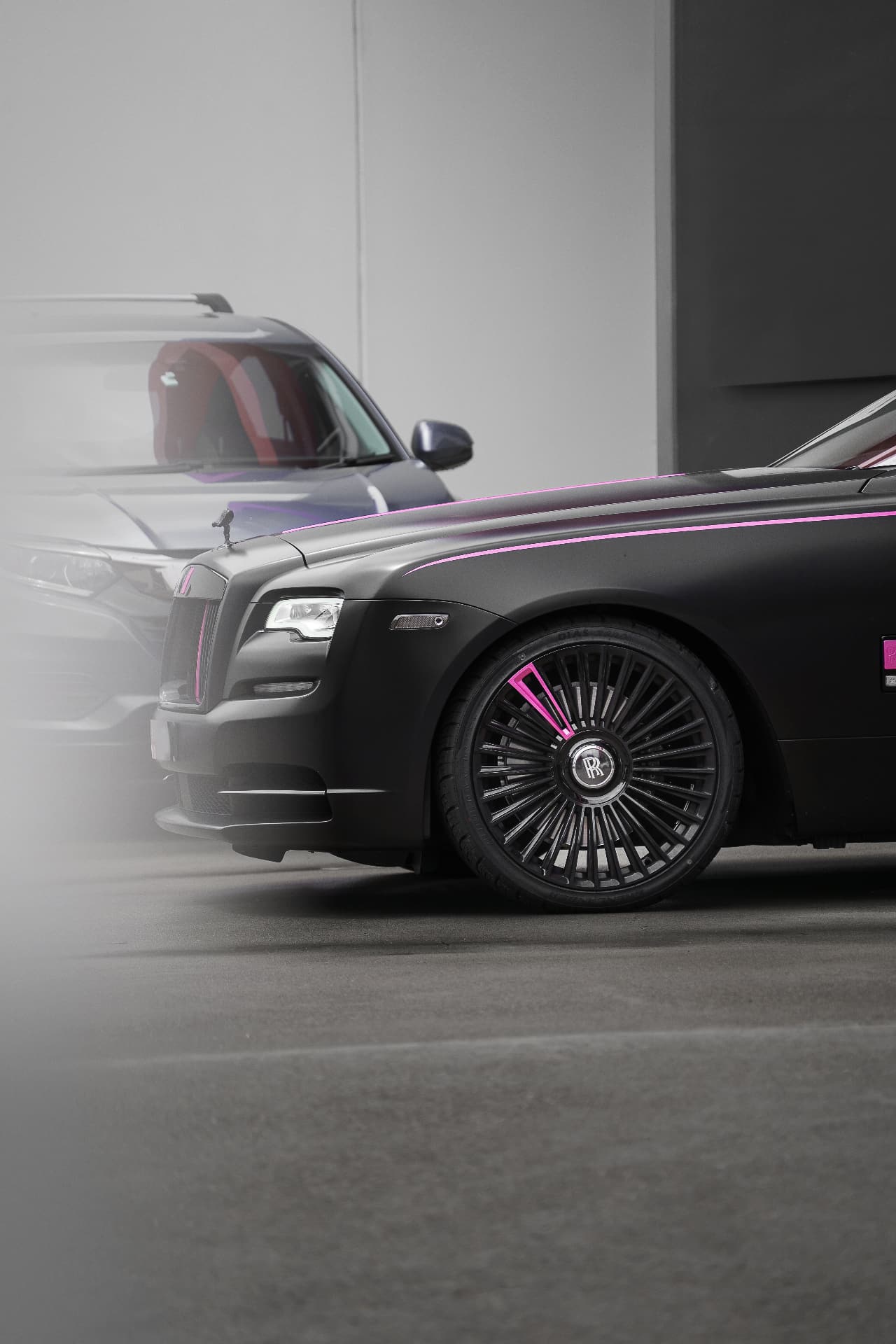 Rolls-Royce with pink accents